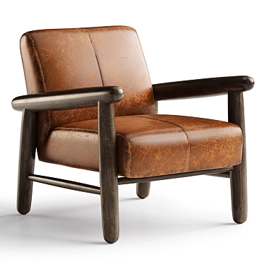 Westgate Leather Armchair Modern Design 3D model image 1 