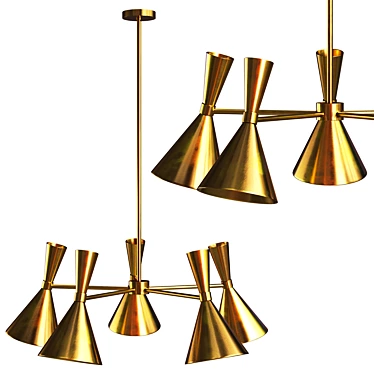 Elegant Decatur Chandelier Design 3D model image 1 