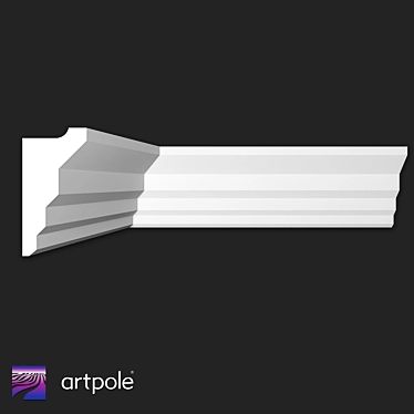 Gypsum Cornice SKTL90 3D model image 1 