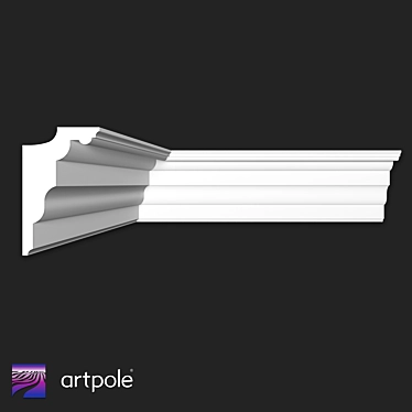 Modern Gypsum Cornice SKTL94 3D model image 1 