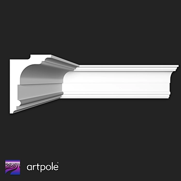 Gypsum Light Cornice SKTL95 3D model image 1 