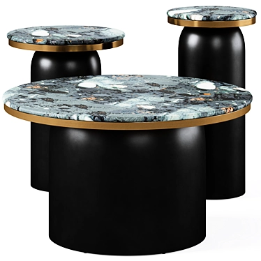 Modern Luxor Zuo Tables Set 3D model image 1 