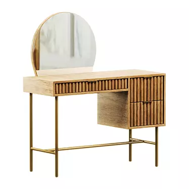 Contemporary Quinn Vanity Set 3D model image 1 