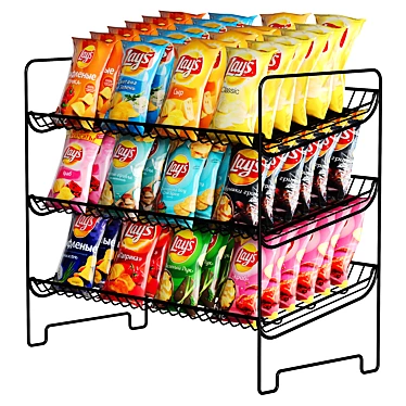  Lays Chips 3D Model Kit 3D model image 1 