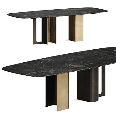 Mirage 2 Dining Table Set 3D model image 1 