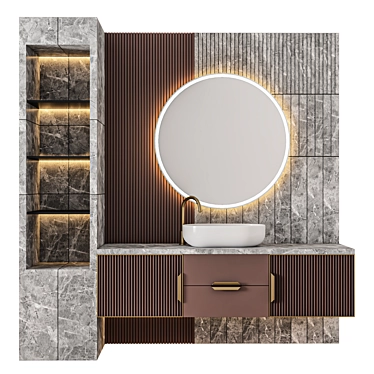 Luxury Bathroom 3D Model Assets 3D model image 1 