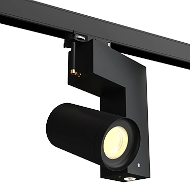  Sleek LED Aluminum Track Light 3D model image 1 