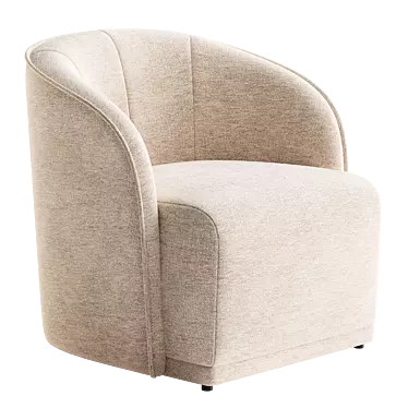 Elegant OROA Maryse Barrel Chair 3D model image 1 