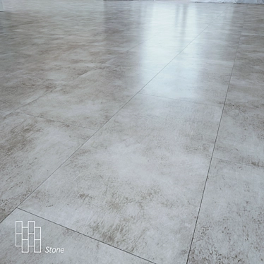 Stone Frosty Floor Textures Pack 3D model image 1 