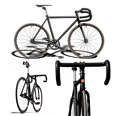 Прочный Fixie Фривил Велосипед 3D model image 1 