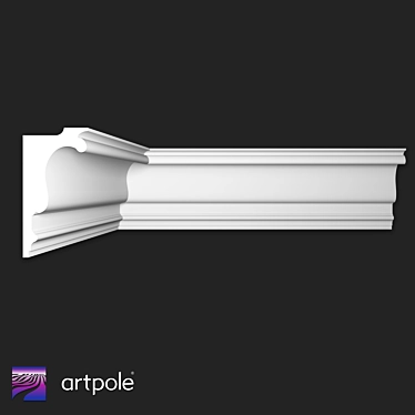 SKTL119 Gypsum Lighting Cornice 3D model image 1 