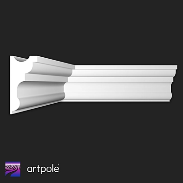 SKTL140 Gypsum Light Cornice 3D model image 1 