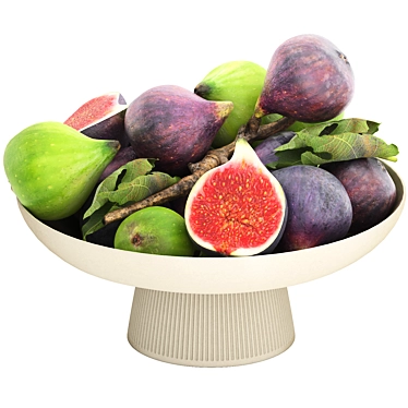 Ficus Fruit Bowl 3D Model 3D model image 1 