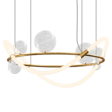 Adjustable Pendant Light Fixture 3D model image 1 