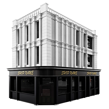  Shop Building No.6 - 3D Model 3D model image 1 