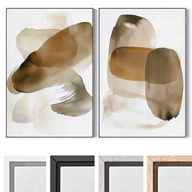 Canvas Wall Art Set, 3dsMax 3D model image 1 