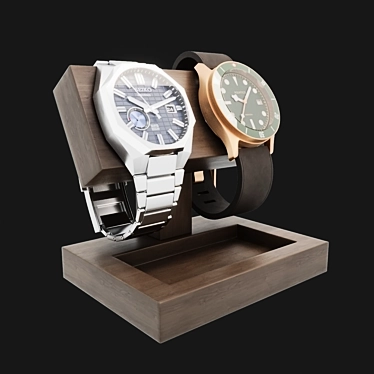 Premium Decor Set with Watches 3D model image 1 