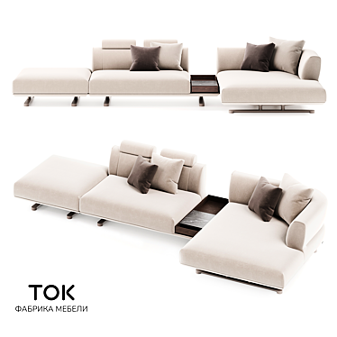 Modern Modular Sofa Series TAKT 3D model image 1 