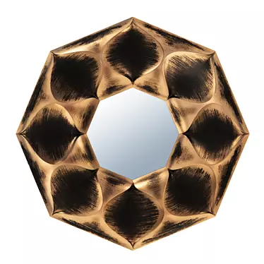 Ruan Bronze Wall Mirror 3D model image 1 