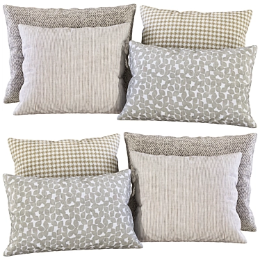 Cozy Pillow Decor Set 3D model image 1 