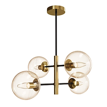 Citilux Lauren CL146243 Bronze Chandelier 3D model image 1 