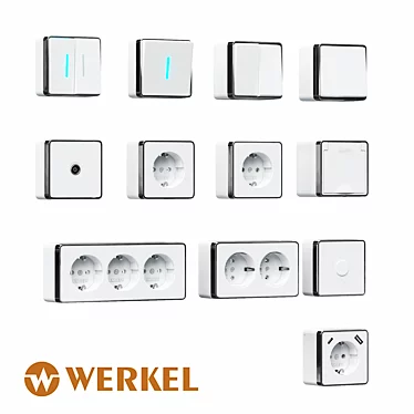 OM Surface-mounted sockets and switches Gallant Werkel (white)