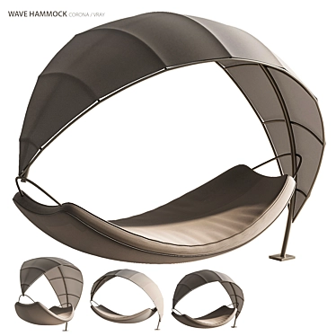 Elegance in Motion: Wave Hammock 3D model image 1 