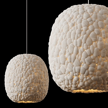 Sleek Navicula Pendant Light 3D model image 1 