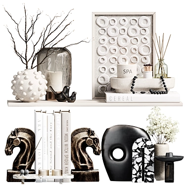 Elegant Decor Set V9 Compatibility 3D model image 1 