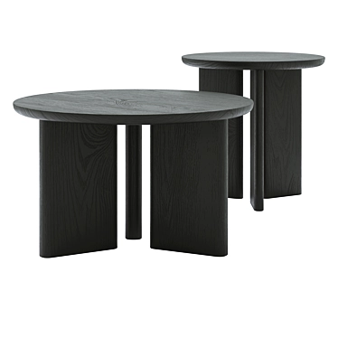 Modern Coffee Table Set Optimum 3D model image 1 