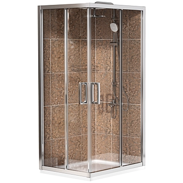 Cozy 'Stworki Karlstad' Shower Corner 3D model image 1 