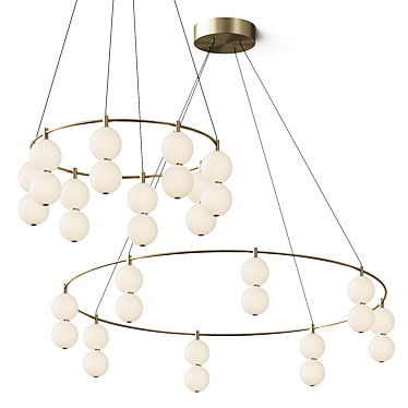  Designer Marc Wood Cluster Chandelier 3D model image 1 