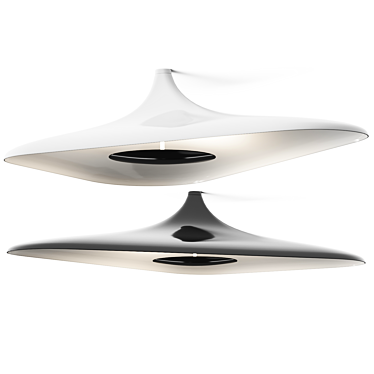 Sleek LED Ceiling Lamp - Odile Decq 3D model image 1 