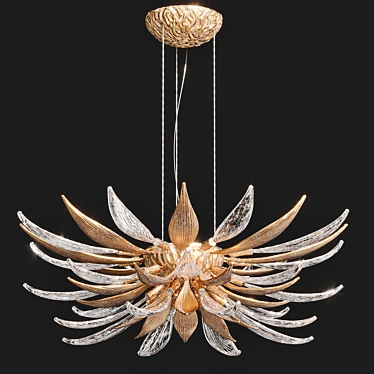 Dandelion Hope Flower Pendant Light 3D model image 1 