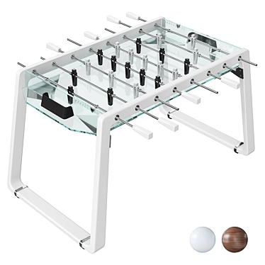 Canvas Glass Foosball Table 3D Model 3D model image 1 