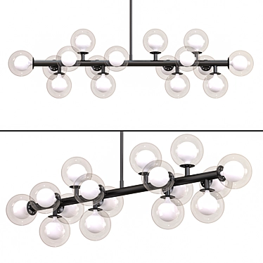 Elegant Aurelia Chandelier in Corona 3D model image 1 