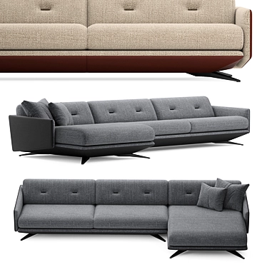 Luzaro Insight Sofa Exquisite Quality 3D model image 1 