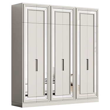 Modular Neoclassical Wardrobe 12 3D model image 1 