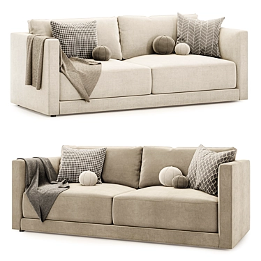 Modern Astra Sofa Set Collection 3D model image 1 