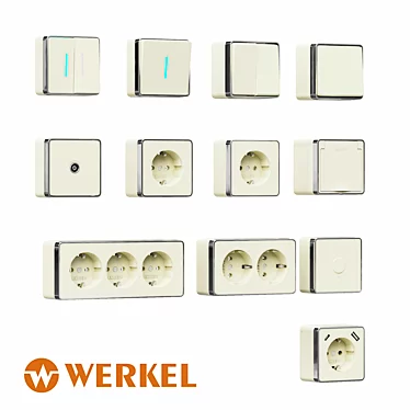 OM Surface-mounted sockets and switches Gallant Werkel (ivory)