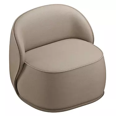 Luxury Leather Lou Chair 3D model image 1 