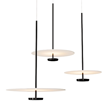 Vibia Flat Pendant Lamps Collection 3D model image 1 