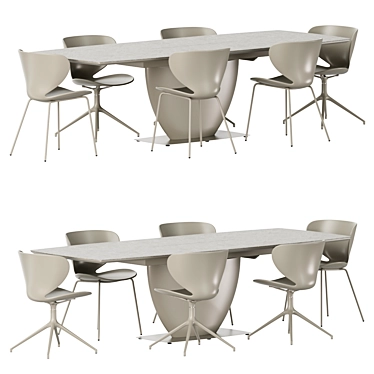 Boconcept - Hamilton chair Fiorentina table set 01