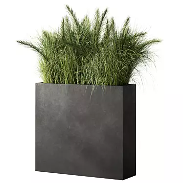 Premium Green Grass Plant Set 3D model image 1 