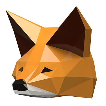 Fox Head Sculpture 3D model image 1 