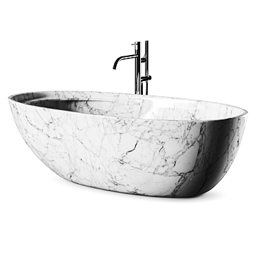 Antoniolupi Eclipse Oval Bathtub Modern Luxury Design 3D model image 1 