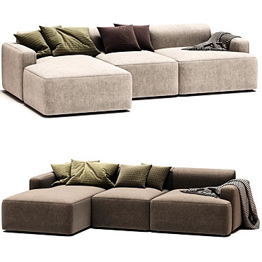 Melva Pana Corner Sofa 4-Plazas 3D model image 1 