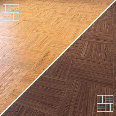 High-Quality Wooden Floor Model 3D model image 1 