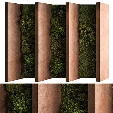 Green Wall Planter Kit 3D model image 1 