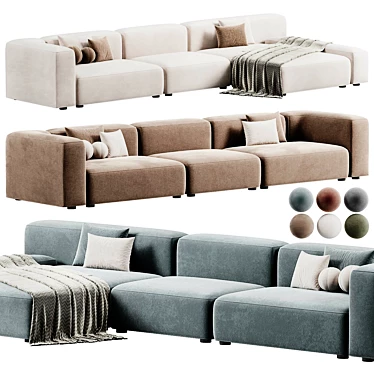 Modern Dimaro Sofa by Comocasa 3D model image 1 